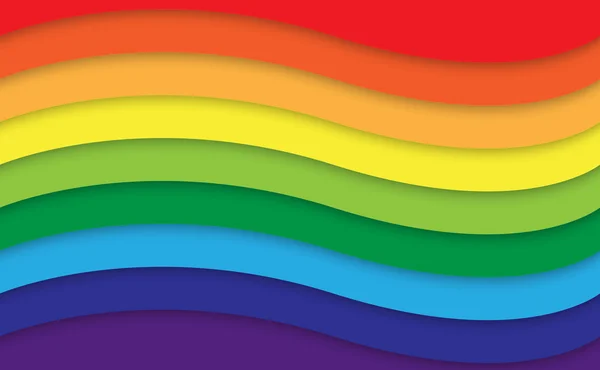 抽象的彩虹曲线背景 — 图库矢量图片