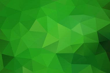 Yeşil arka geometrik buruşuk üçgen plan düşük Poli stili