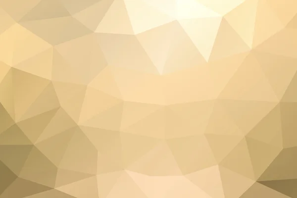 Yellow gold abstract geometric rumpled triangular background low poly style — Stock Vector