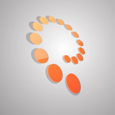 Soyut girdap noktalar logo simge