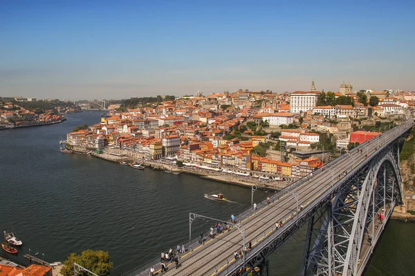 Septiembre 2011 Panorama Del Puente Luis Sobre Río Duero Oporto — Foto de Stock