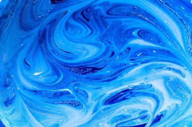 Soyut arkaplan. Güzel mavi boya lekeleri.