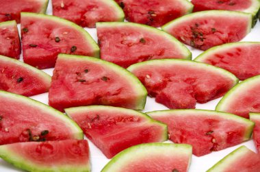 Karpuz dilimleri parlak yaz arkaplanı