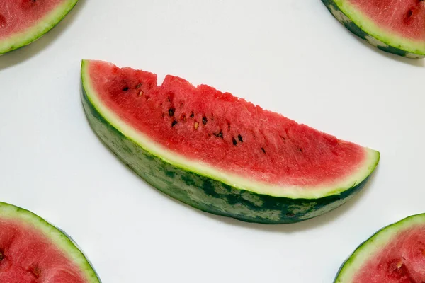 Geschnittene Stücke Wassermelone — Stockfoto