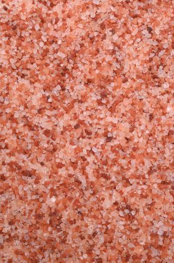 Pembe Himalaya tuz dokusu. Yakın plan.