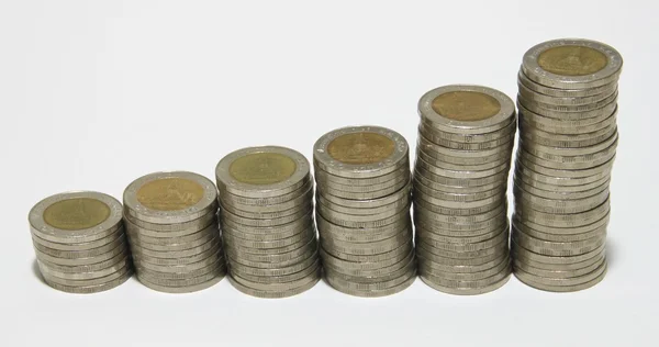 On banyo sikke yığını