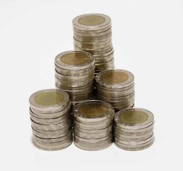 On banyo sikke yığını