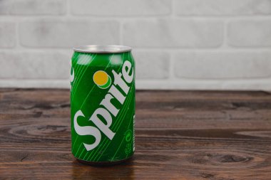 Kaliteli bir alüminyum kutu Sprite meşrubat.