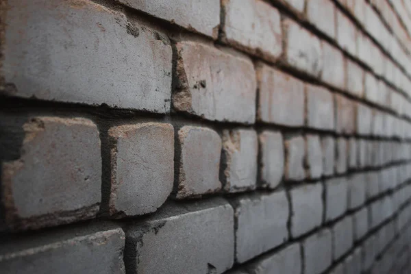 Mur Briques Blanches Perspective Vue Angle Motif Arrière Plan — Photo
