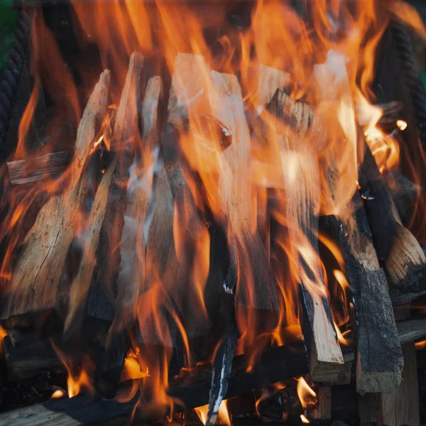 Smoldering Κόκκινο Καυτό Κάρβουνο Για Μπάρμπεκιου Πάνω Όψη — Φωτογραφία Αρχείου