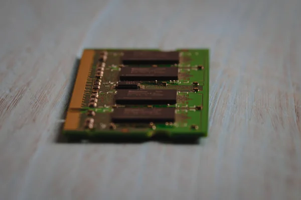 Minnesmodul För Bärbar Dator Dimm Närbild — Stockfoto