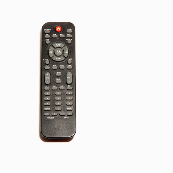 Remote Control Home Theater Isolated White Background — 图库照片