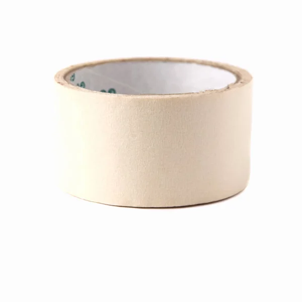 Roll Masking Tape Isolated White Background Close — Stock Photo, Image
