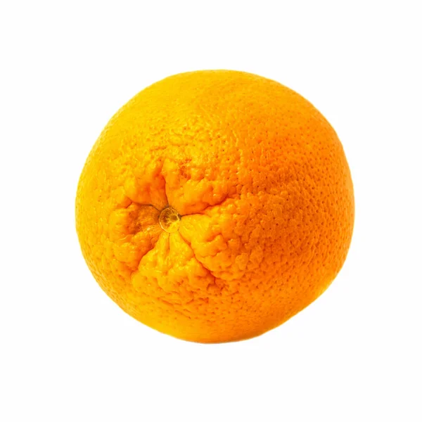 Reife Frische Orange Zitrusfrüchte Isoliert Auf Weißem Hintergrund Clipping Pfad — Stockfoto