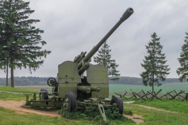 Sovyet 37 mm otomatik uçaksavar silahı 1939 model. Stalin Hattı Belarus Tarihi Müzesi