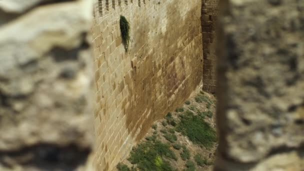 Una Vista Muralla Fortaleza Del Castillo Naryn Kala Ciudad Derbent — Vídeo de stock