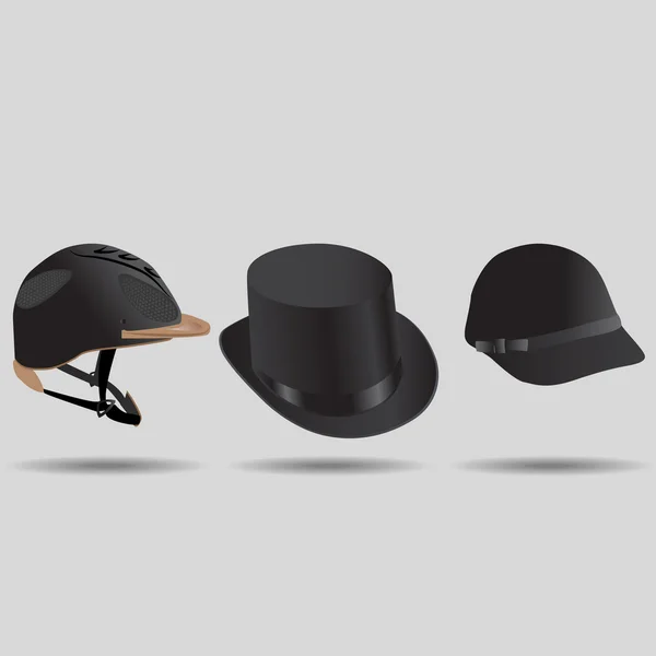 Olika hattar för ryttare — Stock vektor
