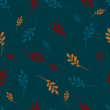 Yapraklı kusursuz desen