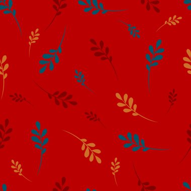 Yapraklı kusursuz desen