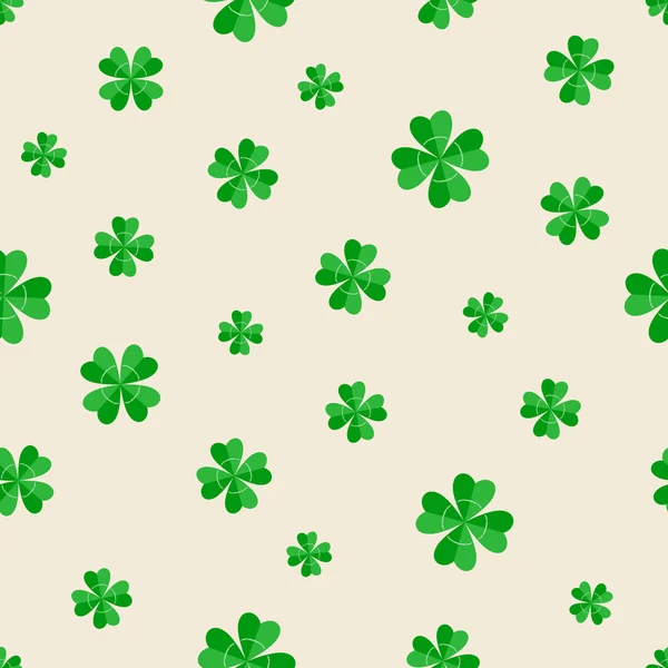Seamless mönster för St. Patricks Day med klöver leafs Royaltyfria illustrationer
