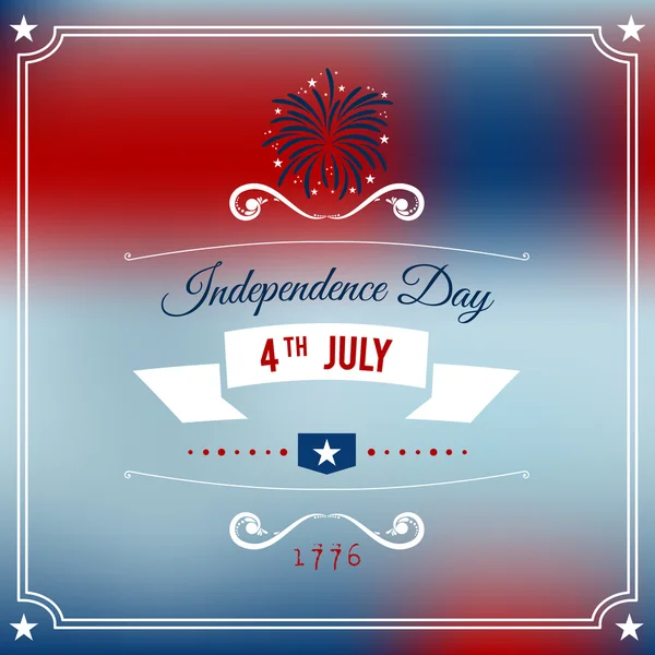 Independence Day 4th July abstract party background. Vector — Stock Vector