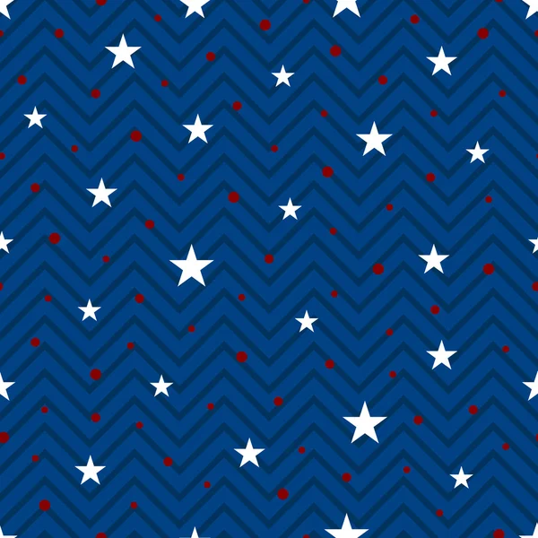 Seamless pattern for Independence Day 4th July with clipping mask. Vector — Stock Vector