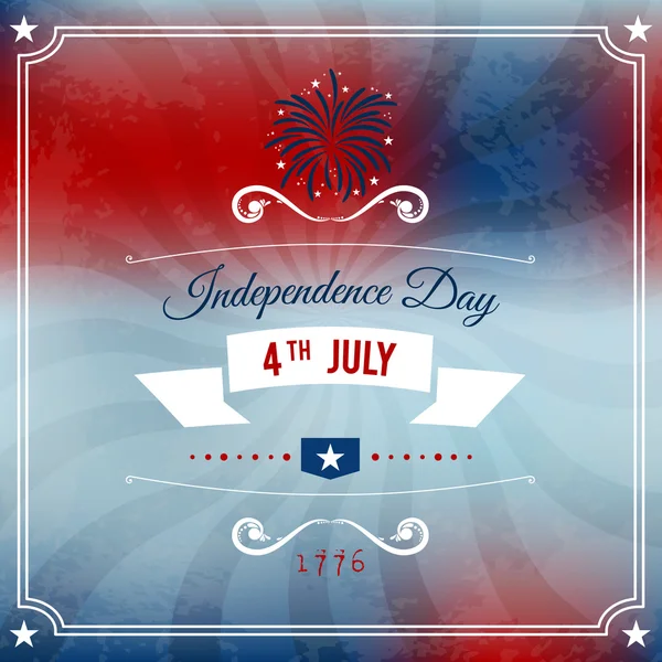 Independence Day 4 th july abstract party background. Vector — Stock Vector