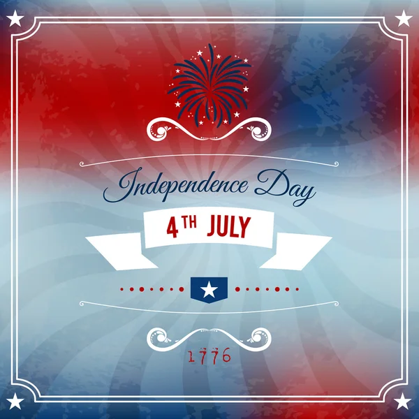 Independence Day 4: e juli abstrakta part bakgrund. Vektor Royaltyfria illustrationer