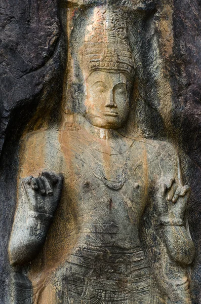 Buduruwagala - een oude boeddhistische tempel in Sri Lanka. — Stockfoto