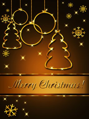 Noel tebrik kartı, zarif