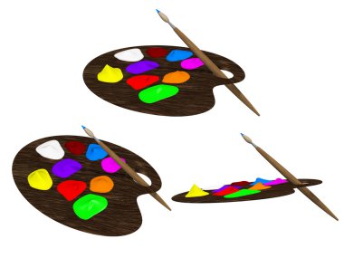 Sanatçının paleti 