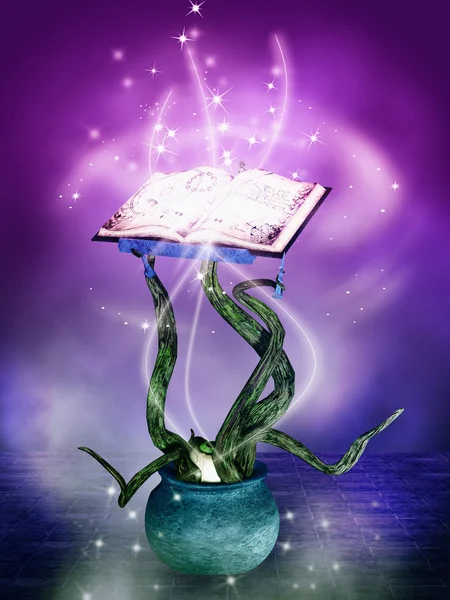 Misterium magiczne książki — Zdjęcie stockowe