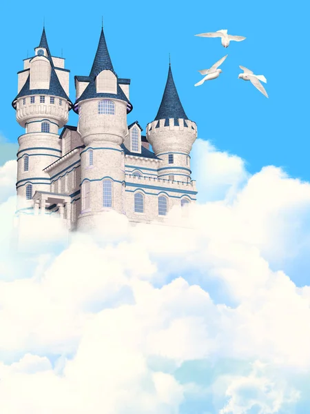 Castle in the sky — Stock Photo, Image