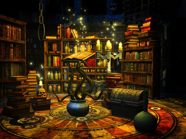 Wizard's study — Stock Photo, Image