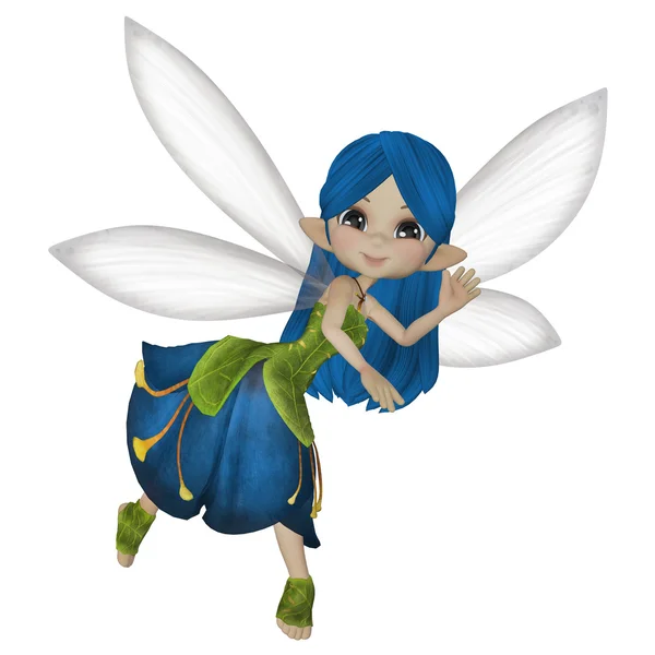 Schattige kleine cartoon fairy — Stockfoto