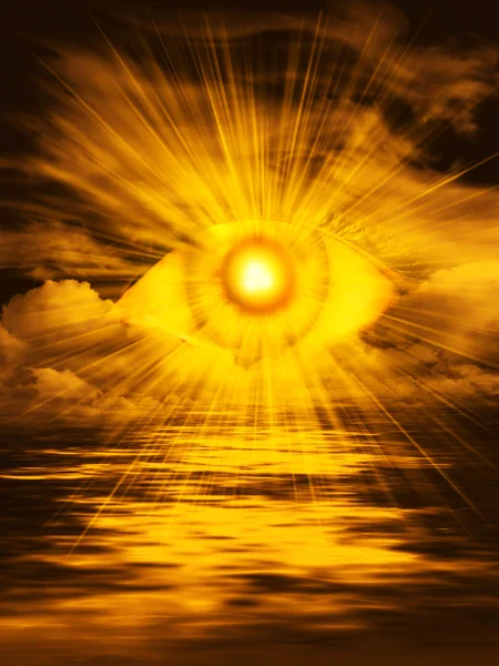 God is  everywhere, the eye of the Lord — Stock Photo, Image