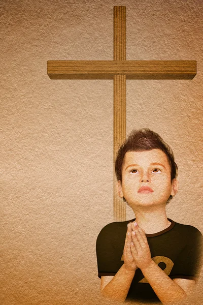 Praying child — Stock Photo, Image