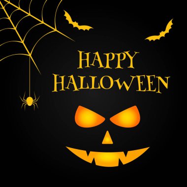 Mutlu Cadılar Bayramı vektör illüstrasyonu