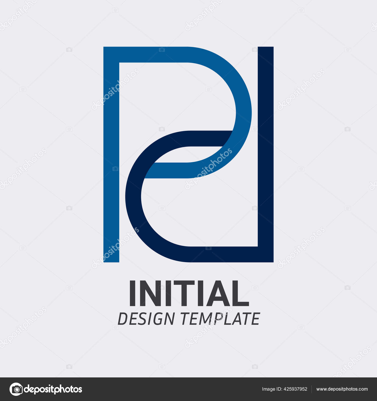 Initial Letter Logo Icon Concept Creative Minimal Alphabet Emblem Design Stock Vector Image By C Israfr 425937952
