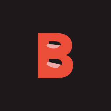 Katlama Simgesi Konsepti olan B harfi logosu. Yaratıcı Minimal Alfabe Amblem Tasarım Şablonu. Kurumsal İş Kimliği Grafik Sembolü. Yaratıcı Vektör Grafik Elementi.