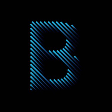  İlk satır B Logo Simgesi Konsepti. Yaratıcı Minimal Alfabe Amblem Tasarım Şablonu. Kurumsal İş Kimliği Grafik Sembolü. Yaratıcı Vektör Grafik Elementi.