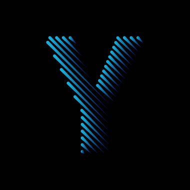  İlk satır Y Logo Simgesi Konsepti. Yaratıcı Minimal Alfabe Amblem Tasarım Şablonu. Kurumsal İş Kimliği Grafik Sembolü. Yaratıcı Vektör Grafik Elementi.