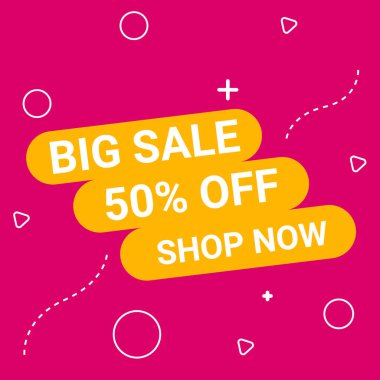  İndirimli pankart tanıtımı. Afiş arkaplanı. Büyük indirim. Özel teklif. flaş satış. Yaratıcı Tasarım Şablonu vektör çizimi.