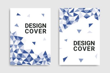 Broşür katalog poster dergisi için arka planda soyut üçgen farklı tarzlı minimal kapak tasarımı şablonu. Yaratıcı Vektör Grafik İllüstrasyonu.