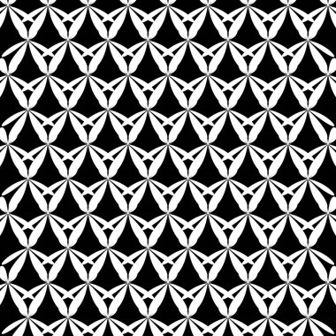 İllüzyon soyut siyah beyaz desen. Tek renkli desen. Optik yanılsama. İşlem sanatı.