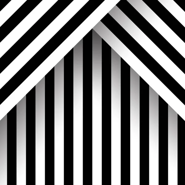 Ilusão Abstrato Padrão Preto Branco Padrão Monocromático Ilusão Óptica Art —  Vetores de Stock