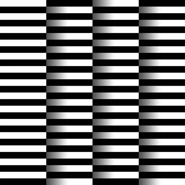 Illusione Modello Astratto Bianco Nero Schema Monocromatico Illusione Ottica Art — Vettoriale Stock