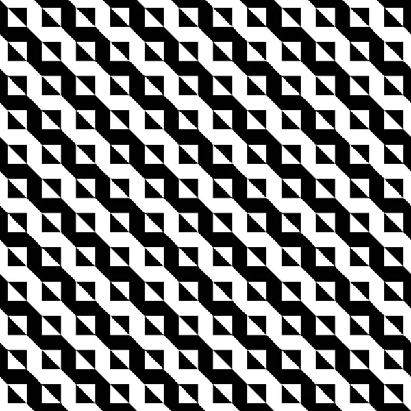 Illusion Abstrakt Svartvitt Mönster Monokromt Mönster Optisk Illusion Art — Stock vektor