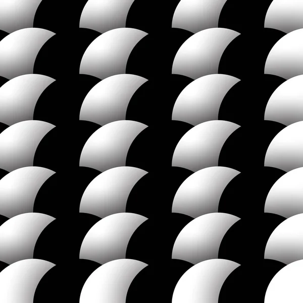 Ілюзія Абстрактний Чорно Білий Візерунок Монохромний Візерунок Оптична Ілюзія Мистецтва — стоковий вектор