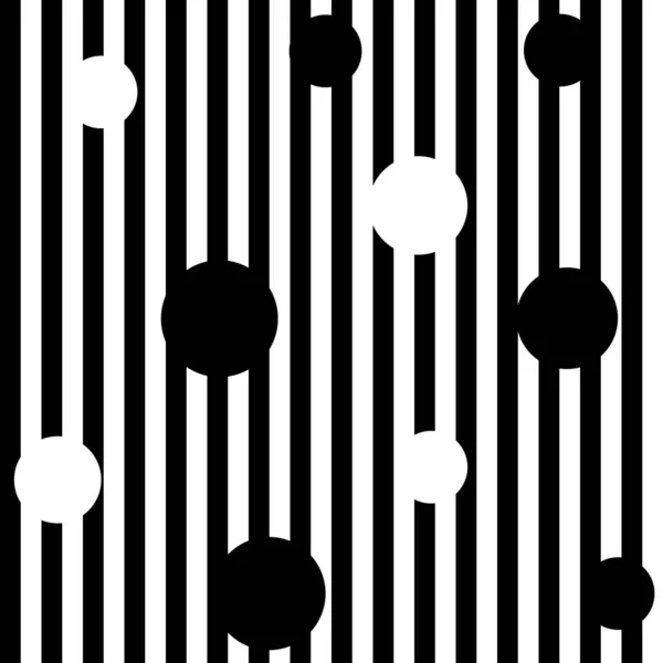Iluze Abstraktní Černobílý Vzor Monochromatický Vzor Optická Iluze Operační Umění — Stockový vektor